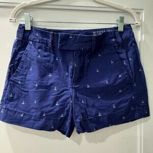 G1 Goods Peppy Navy Blue Sailboat Shorts